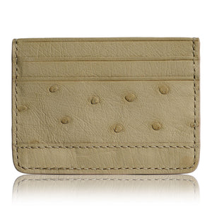 Double card holder Ostrich Leather - 